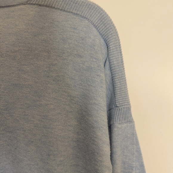 Lilly Pulitzer Light Blue Puff-Sleeve Crewneck Sweater – Size Small - Picture 7 of 8